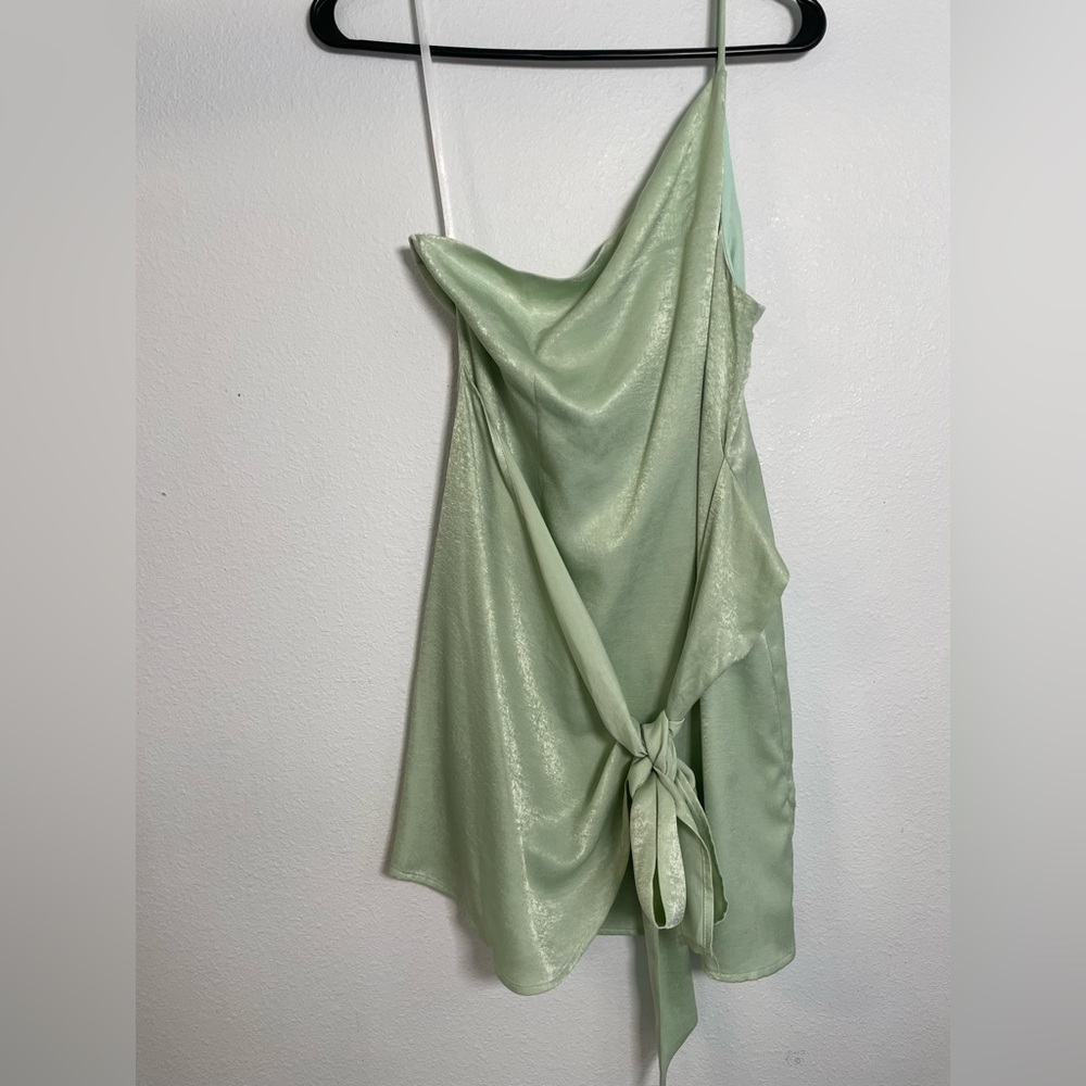 Lovers + Friends Karen Mini Dress in Mint Green - Picture 3 of 11